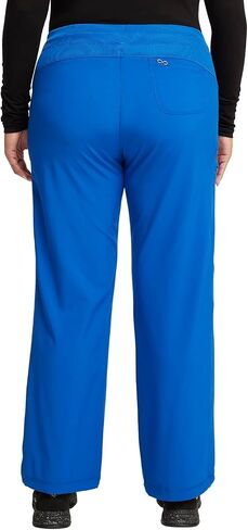 Cherokee Women Scrub Sets Contemporary Fit 3 Pocket Rib Knit Panel Top CK623A 4 Pocket Low Rise, Straight Leg Pant 1123A in Saudi Arabia
