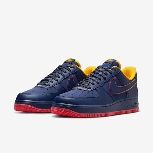 Nike Air Force 1 '07 LV8 أحذية الرجال (HV5752-410 ، Midnight Navy/Light Crimson/University Gold/Blue Void) in Saudi Arabia