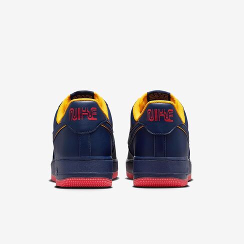 Nike Air Force 1 '07 LV8 أحذية الرجال (HV5752-410 ، Midnight Navy/Light Crimson/University Gold/Blue Void) in Saudi Arabia