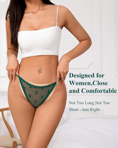 J-Pone Lace Thongs for Women G String Thongs for Women T-Back Thong Intondwear Low Weaist Breadable Sexy Banties 12pack in Kuwait