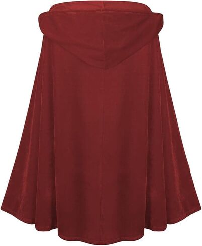 Little Red Riding Hood Cape Velvet Cloak for Halloween Christmas Cosplay Party in Kuwait