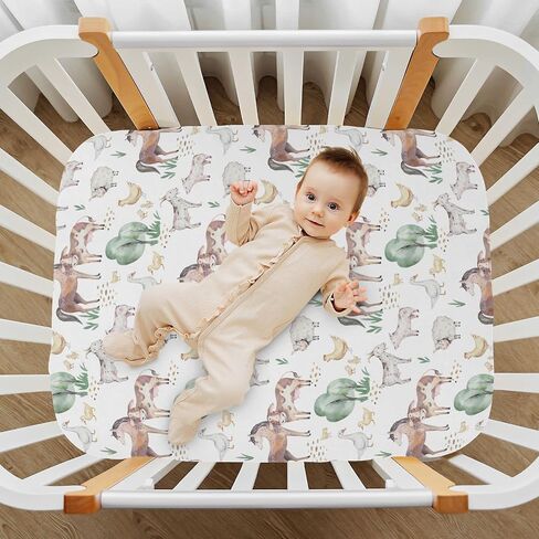 Garbage Trucks Car Crib Sheets Soft Breathable Fitted Baby Crib Sheets Mattress Cover for Girl Boys, 52" x 28" x 9" in Kuwait