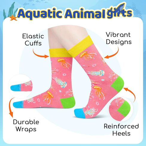 HAPPYPOP Penguin Gifts for Women - Crazy Ocean Socks for Teen Girls, Penguin Socks Animal Socks in Saudi Arabia