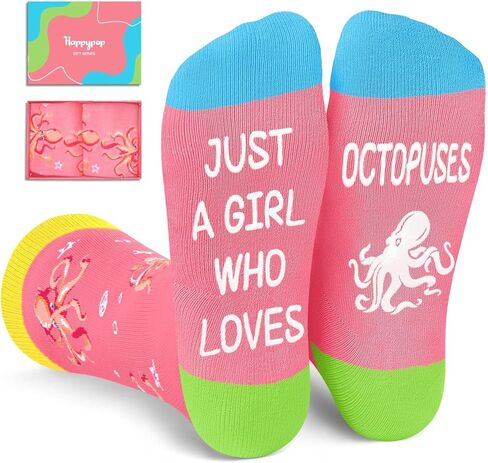 HAPPYPOP Penguin Gifts for Women - Crazy Ocean Socks for Teen Girls, Penguin Socks Animal Socks in Saudi Arabia