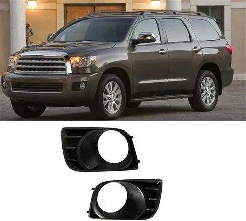 1Pair Car Front Bumper Fog Lamp Bezel Trim Cover OE: 81482-0C021 81481-0C021 for Toyota Sequoia 2008-2016 Fog Light in Saudi Arabia