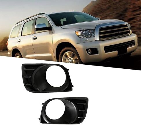 1Pair Car Front Bumper Fog Lamp Bezel Trim Cover OE: 81482-0C021 81481-0C021 for Toyota Sequoia 2008-2016 Fog Light in Saudi Arabia