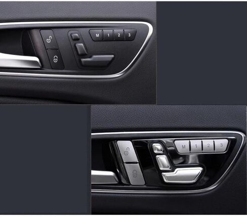 سيارة مقعد باب الزنك مقعد باب ضبط زر تبديل ملصق لطف على Benz C E GLK GL ML Class W204 W212 W218 الملحقات in Saudi Arabia