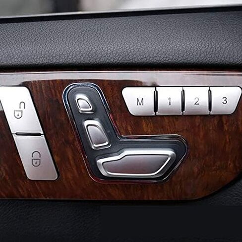 سيارة مقعد باب الزنك مقعد باب ضبط زر تبديل ملصق لطف على Benz C E GLK GL ML Class W204 W212 W218 الملحقات in Saudi Arabia