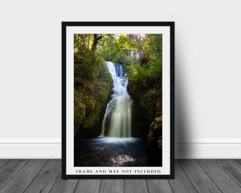 Waterfall Photography Print (Not Framed) Vertical Picture of Bridal Veil Falls near Portland Oregon Pacific Northwest Wall Art Nature Decor (12" x 18") in Saudi Arabia