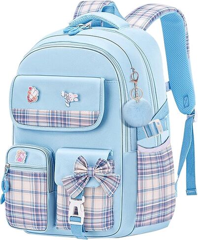 Girls Backpack, School Backpacks Rainbow Student Backpa,Kawaii Kids Backpack,Book Bag for Elementary Primary School in Saudi Arabia