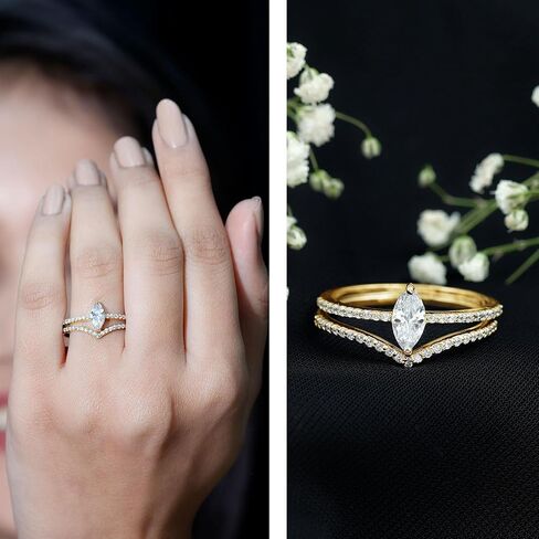 1 قيراط زركون حلقة مع فرقة محسنة ، AAAA Quality ، CZ Bridal Lainted Wedding Set 2 PCS in Saudi Arabia