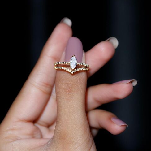 1 قيراط زركون حلقة مع فرقة محسنة ، AAAA Quality ، CZ Bridal Lainted Wedding Set 2 PCS in Saudi Arabia