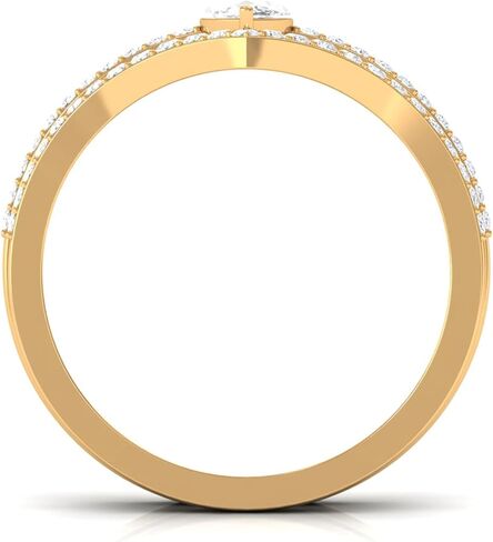 1 قيراط زركون حلقة مع فرقة محسنة ، AAAA Quality ، CZ Bridal Lainted Wedding Set 2 PCS in Saudi Arabia