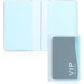 1 Pieces Plastic Transparent Wallet Insert Credit Card Holder Clear Credit Card Wallet Picture Photo Holder 10 page for Wallets Bifold or Trifolds Wallets Credits Cards Driver License Pictures in Saudi Arabia