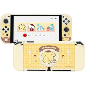 Protective Shell for Switch OLED,Slim Cover Case Compatible with Nintendo Switch OLED,Anti-Scratch and Shock-Absorption Design Joy Con Cover Skins - Pudding Dog in Saudi Arabia