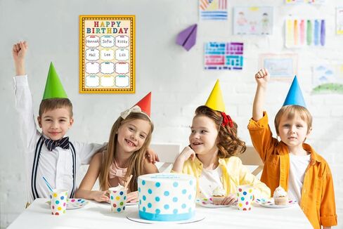 JUESMOS Superhero Happy Birthday Chart Poster for Classroom Decorations - Birthday Calendar Birthday Bulletin Board decorations - Class Birthday Chart Posters for Back To School Teacher Supplies in Kuwait