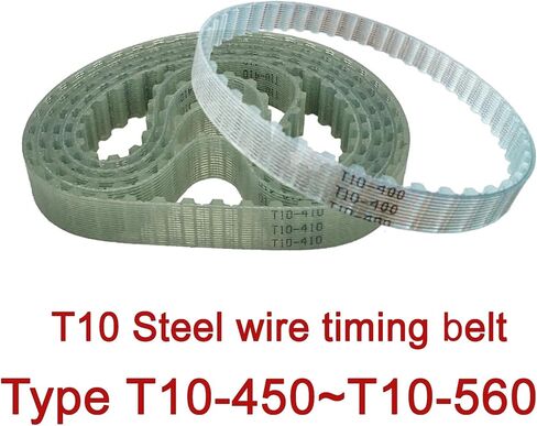 حزام طابعة Qinlu-3D T10 توقيت حزام بو السلك الصلب مغلق loopt10-450 460 480 490 500 510 530 540 550 560 عرض 15 مم 20 مم 25 مم ، إكسسوارات الطابعة ثلاثية الأبعاد (T10-510 (51TETH) ، 20 مم) in Saudi Arabia