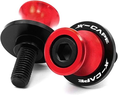 Compatible with Morini XCape X Cape X-Cape 650 650X Motorcycle Swingarm Spools Slider Stand Screws 10mm Slider Stand Screws (Color : RD) in Saudi Arabia