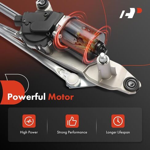 A-Premium Front Wiper Wiper Motor و Riniage Assembly متوافق مع Toyota Camry 2002 2003 2004 2005 in Kuwait