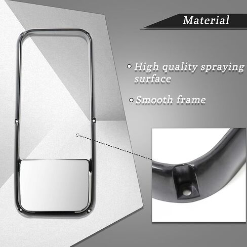 Mirror Glass for Kenworth T660 T600 T370 Defrost Heated Upper Mirror Glass for Kenworth T660 T600 T370 Replacement Driver/Left & Passenger/Right Universal Side in Saudi Arabia