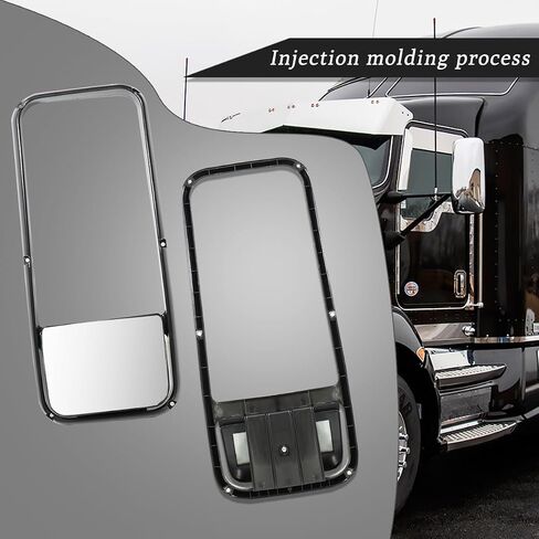 Mirror Glass for Kenworth T660 T600 T370 Defrost Heated Upper Mirror Glass for Kenworth T660 T600 T370 Replacement Driver/Left & Passenger/Right Universal Side in Saudi Arabia