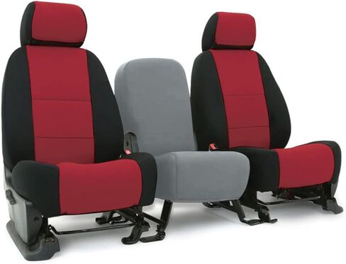 CarsCover Custom Fit 2017-2019 Dodge Ram 1500 2500 3500 Pickup Truck Neoprene Car Front Seat Covers Red Rose & Black Sides Driver & Passenger Cover in Saudi Arabia