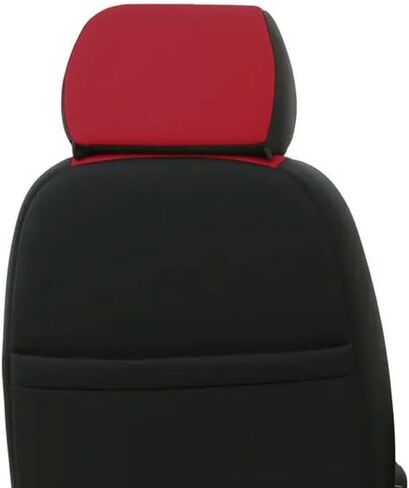 CarsCover Custom Fit 2017-2019 Dodge Ram 1500 2500 3500 Pickup Truck Neoprene Car Front Seat Covers Red Rose & Black Sides Driver & Passenger Cover in Saudi Arabia