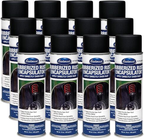 Eastwood Black Rubberized Rust Encapsulator 15 oz Aerosol Prevents Rust Corrosion Epoxy Fortified LOW VOC Formula in Saudi Arabia