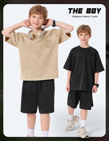 Arssm Boys Girls Thirts Cotton Acid Wash Tees Edger in Saudi Arabia