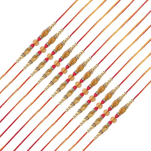 مجموعة من 12 Rakhi للأخ Rakhi Thread Bracelet لـ Bhai Bhabhi Bhaiya Veera Raksha Bandhan Rakhi مجموعة أساور Dora مع حزمة هدايا للأخ الشقيق الهندي Raksha Bandhan مهرجان in Saudi Arabia
