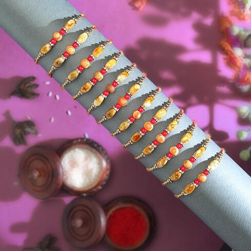 مجموعة من 12 Rakhi للأخ Rakhi Thread Bracelet لـ Bhai Bhabhi Bhaiya Veera Raksha Bandhan Rakhi مجموعة أساور Dora مع حزمة هدايا للأخ الشقيق الهندي Raksha Bandhan مهرجان in Saudi Arabia
