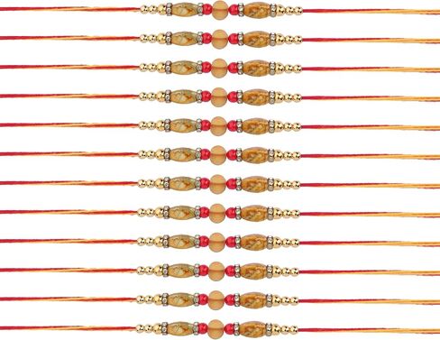 مجموعة من 12 Rakhi للأخ Rakhi Thread Bracelet لـ Bhai Bhabhi Bhaiya Veera Raksha Bandhan Rakhi مجموعة أساور Dora مع حزمة هدايا للأخ الشقيق الهندي Raksha Bandhan مهرجان in Saudi Arabia
