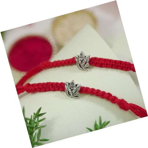 I Jewels Lord Ganesha Rakhi With Rakshabandhan Card for Men/Bro/Brother (R316Re-2) (Pack of 2) in Saudi Arabia