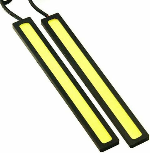 6pcs أبيض 12V LED Strip DRL النهار تشغيل الأضواء الضباب COB مصباح COR مقاوم للماء in Saudi Arabia