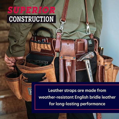 Weaver Tool Gear Geare Tool Tool Belted Compenders للرجال ، وحفظ العمل بأشرطة مبطنة ومسامير قابلة للتعديل ، ومعدات الراحة للنجار ، والمزيد in Saudi Arabia