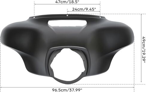 TCT-Motorparts Gloss Black Batwing Inner Fairing Fit for Harley Touring Electra Glide Street Glide 2014-2023 in Kuwait