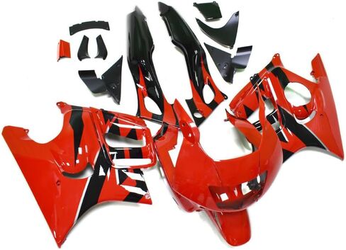 ABS Injection Full Fairing Kit Fit for Honda CBR600 F3 1997 1998 CBR600F3 97 98 Motorcycle Plastic Bodywork Body Frame Cowling Set - Red Black in Kuwait
