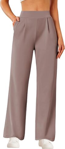 SEMARO Womens Wide Leg Dress Pants High Waist Stretchy Business Work Office Slacks Pull On Casual Lounge Pants with Pockets in Saudi Arabia