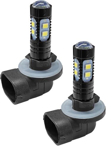 2PCS Bright 50W 881 LED Fog Light Bulbs, High-Power 6000K 881, 889, 862, 886, 894, 896, 898 LED DRL Daytime Running Lights, Xenon Cool White Headlight Bulbs Replacement for Car, Truck (White) in Saudi Arabia