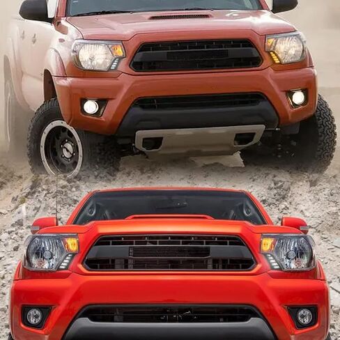 Switchback White/Amber Front Side Marker Headlight Daytime Running Lamp Sequential Flash Turn Signal Feature Compatible with Toyota Tacoma Truck 2016-2023 Replacement Bumper Accessories in Saudi Arabia
