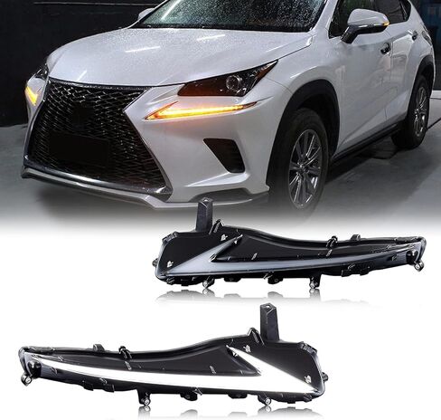 وقت البالغة LED LED DRL النهار تشغيل LIGHT FOR LEXUS IS250 IS350 IS200T IS300 ISF 2017 2018 2018 2020 Blue Start-Up Sequential Sequential Undercative Assembly Assembly (3274A) in Kuwait
