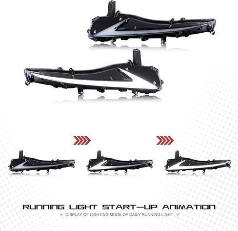 وقت البالغة LED LED DRL النهار تشغيل LIGHT FOR LEXUS IS250 IS350 IS200T IS300 ISF 2017 2018 2018 2020 Blue Start-Up Sequential Sequential Undercative Assembly Assembly (3274A) in Kuwait