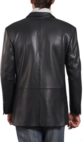BGSD Men Noah 2-Button Lambskin Leather Blazer Sport Coat Jacket (Also available in Big and Tall and Short) in Saudi Arabia