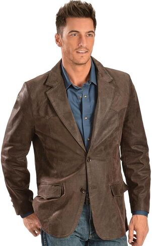 Scully Men's Western Leather Blazer - 602-63 in Saudi Arabia