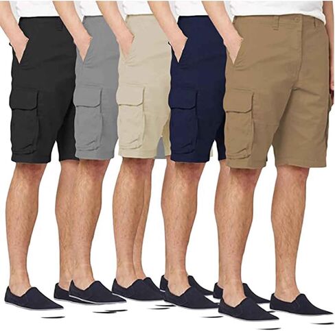 Galaxy by Harvic Cotton Flex Stretch Shorts مع حزام (أحجام ، 30-42) in Saudi Arabia
