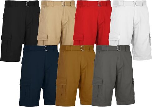 Galaxy by Harvic Cotton Flex Stretch Shorts مع حزام (أحجام ، 30-42) in Saudi Arabia
