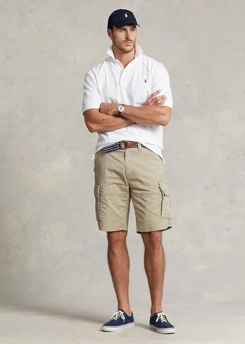 POLO RALPH LAUREN Men's Big & Tall Relaxed Classic Fit Twill Cargo Short (Tan, 50 Big) in Saudi Arabia