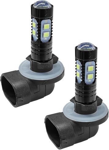 2PCS Bright 50W 881 LED Fog Light Bulbs, High-Power 6000K 881, 889, 862, 886, 894, 896, 898 LED DRL Daytime Running Lights, Xenon Cool White Headlight Bulbs Replacement for Car, Truck (White) in Kuwait