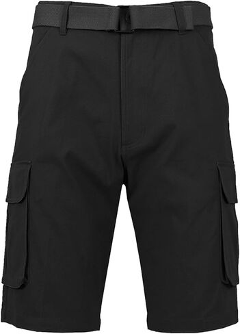 Men's 13" Inseam Twill Belted Cargo Shorts in Saudi Arabia