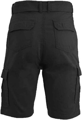 Men's 13" Inseam Twill Belted Cargo Shorts in Saudi Arabia